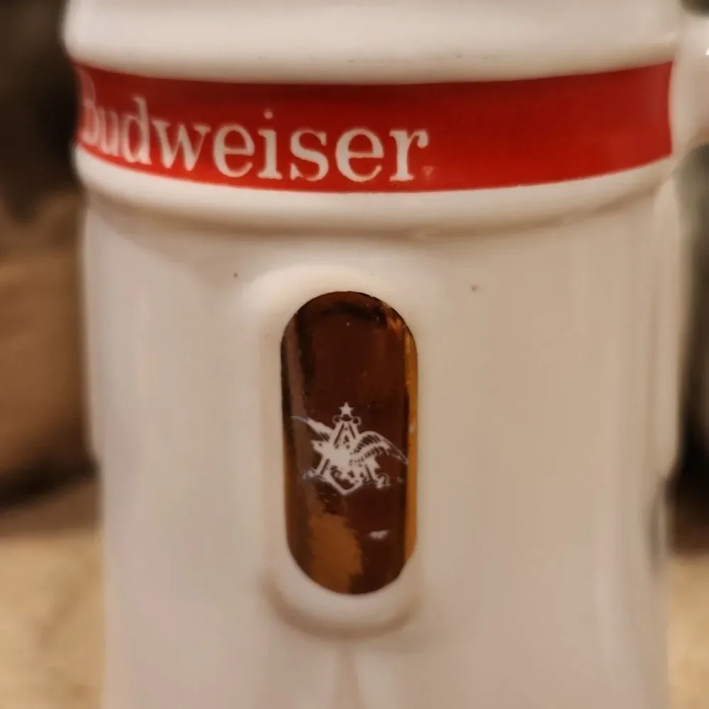 Vintage Budweiser Anheiser Busch Beer Steins Set of 2 12 oz.